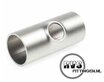 RVS Verloop T-stuk, korte hals, EN 10253-4