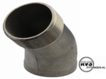 RVS Knie 45° Bi/Bu