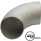 RVS Lasbocht SCH10S, 90°, LR, Gelast, ASTM-A 403