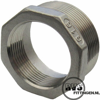 RVS Verloopring 1"x 3/8"