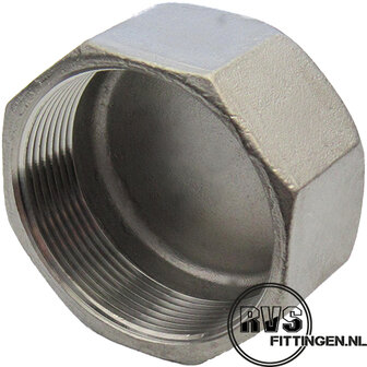 RVS 6K-kap 1/8"