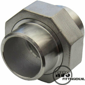 RVS Laskoppeling con 1/4&quot;