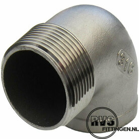 RVS Knie bi-bu 90⁰ 3"