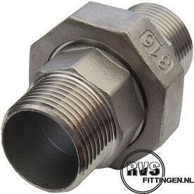 RVS Koppeling bu-bu con 2"