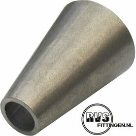 RVS Lasverloop, 21.3 x 13.7 x 2.0 x 2.0, L=3 (D-d), gelast, excentrisch, 316