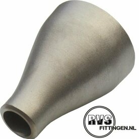 RVS Lasverloop, 6" x 2.1/2", concentrisch lasverloop, ASTM A-403, naadloos, 316, SCH10s