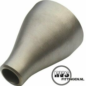 RVS Lasverloop, 6" x 3.1/2", ASTM A-403, gelast 304, Concentrisch lasverloop, SCH10s