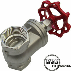 RVS Schuifafsluiter 1"