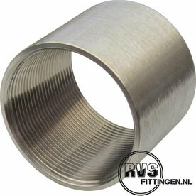 RVS Sok uit buis 1.1/2" OD 54.2mm