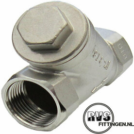 RVS Terugslagklep veerbelast 1.1/2"