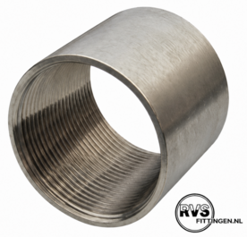 RVS Sok uit buis 1.1/4" OD 48.5mm